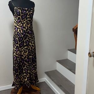 Stunning Zara full length animal print dress